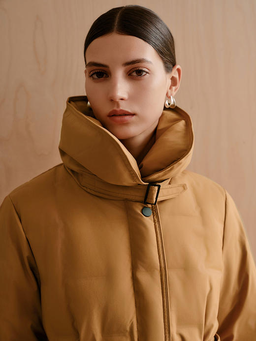 【中长款立领羽绒服】25年秋冬新品女士90白鹅绒舒适保暖防风外套 商品图2