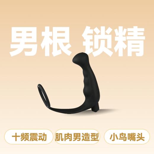 云曼肌肉男十频震动锁精电动前列腺后庭按摩器电池款 商品图0