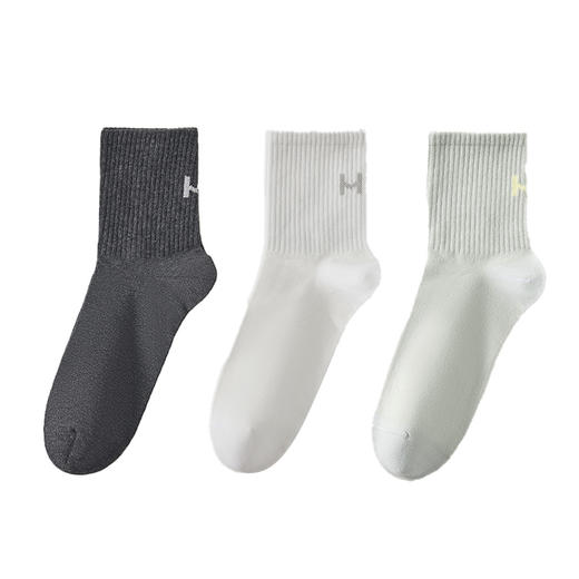 恒源祥  10A抗菌全棉四季袜男款3双装  HYX057WZ 商品图0