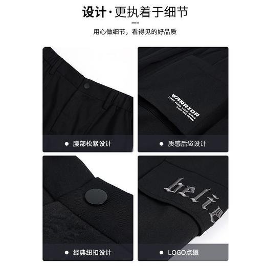 回力机能工装裤男夏季新款美式潮牌阔腿直筒裤宽松休闲大码长裤子 商品图8
