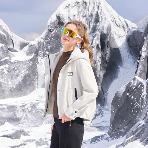 半身缘女装 冬季休闲保暖连帽百搭羽绒服254213P01340145 商品图2