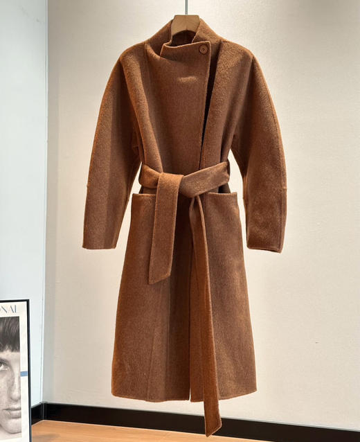 原单致知石湖仙丝牦牛绒长款大衣112605 商品图7
