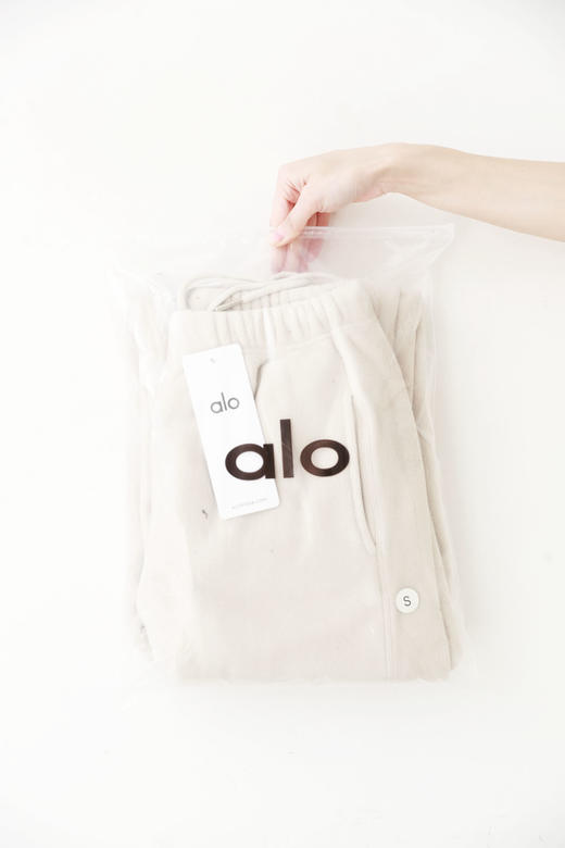 高克重加厚，500大克双面加绒卫裤。瑜伽训练小方标长裤女C112660 商品图12