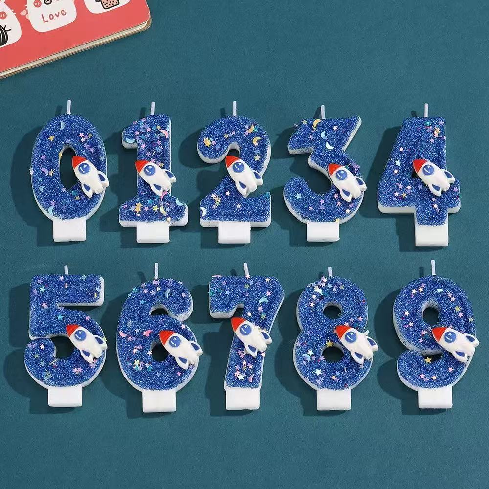 星空火箭数字蜡烛-仅支持与下午茶、蛋糕一起购买配送【蛋糕配件】