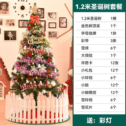 【圣诞节摆件】圣诞树客厅家用套餐diy发光大型摆件新款感ins圣诞节装饰。rd 商品图2