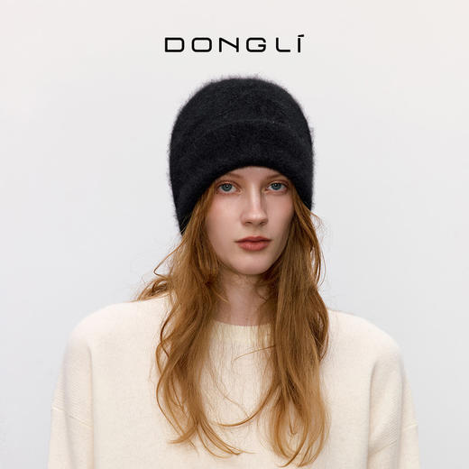东黎 • 童心未远 山羊绒冬季拉毛针织帽子 5414 商品图5