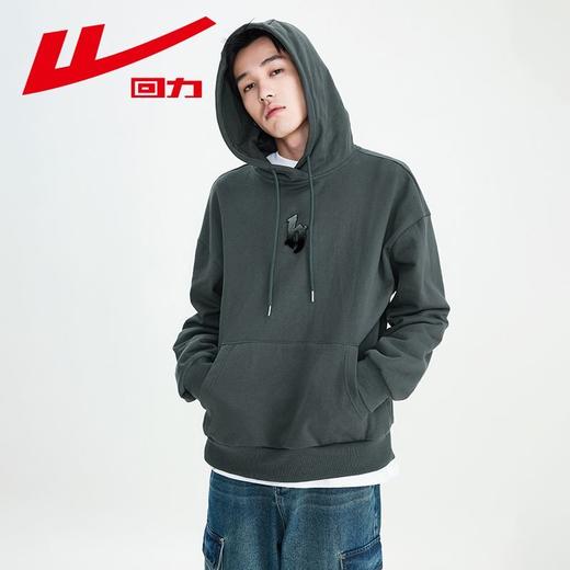 回力字母发泡连帽卫衣男生春季美式复古高街潮牌重磅宽松情侣外套 商品图3