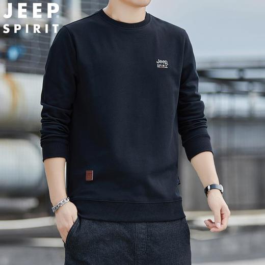 JEEP SPIRIT春秋圆领长袖T恤男运动宽松卫衣男潮牌7151新（主推） 商品图3