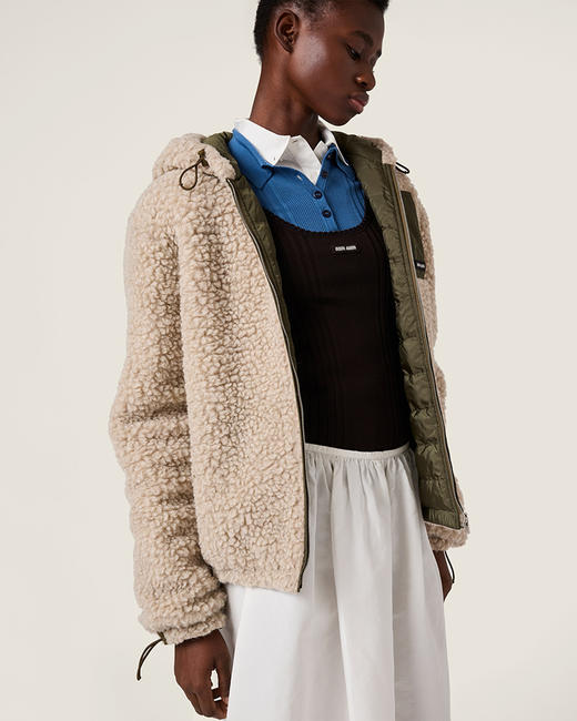 现货 THS-限时 miu家 女士泰迪羽绒夹克外套 科技面料加厚外套 BF1131 商品图3