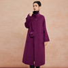 QH941斯尔丽2025新款羊毛大衣高级感廓形松弛配斜跨小包长款大衣 商品缩略图2