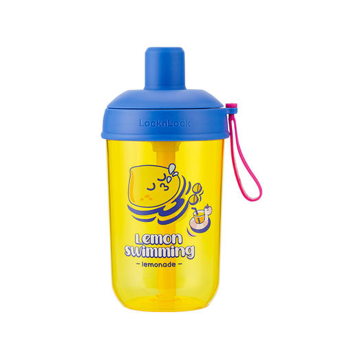 ABF791BLUBR 乐扣乐扣Lock&Lock 【上学专用】大容量便携提手水杯多功能吸管杯塑料奶茶杯子 商品图0