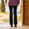 半身缘女裤 冬季显瘦百搭舒适保暖喇叭牛仔裤254102M10120066 商品缩略图1