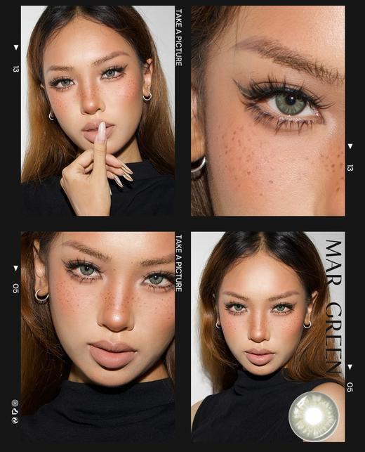 cococon半年抛 青鸾/苔原秘境 14.0-14.2mm 蓝绿色 好好看啊！ 商品图3