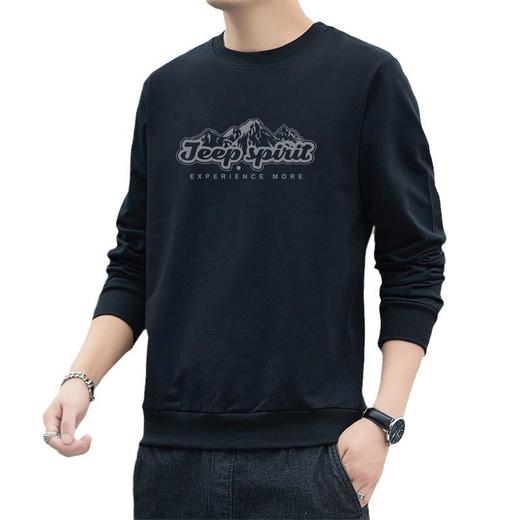 JEEP SPIRIT 卫衣男士春秋季休闲宽松圆领长袖T恤7396新（主推） 商品图4