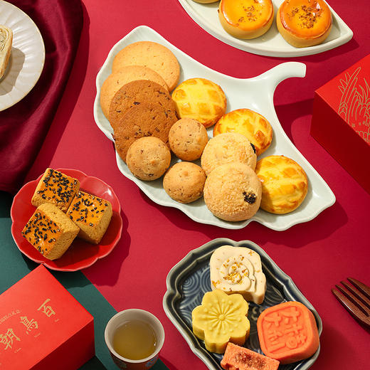 雅觅 百鸟朝凤什锦糕点综合礼盒 商品图1