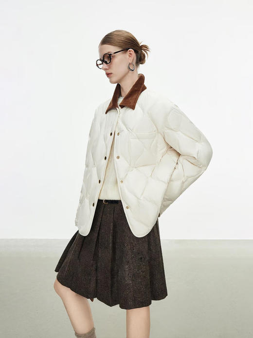 【高品质私服】【MC防风防水拼灯芯绒翻领羽绒服】外形轻巧/饱满有型，窥见匠心品质G1590-CC【无标出货 介意慎拍】 商品图4