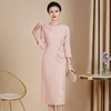 旗袍参加婚礼妈妈礼服2025年气质喜婆婆婚宴装高贵女连衣裙 商品缩略图0