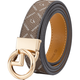 6923279421151 金利来goldlion 【菱形印花】女士皮带女士腰带板扣女皮带 长*宽约1050mm*2.45cm