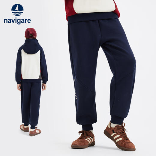 【纳维凯尔】【加绒】【130-170】意大利小帆船男童加绒保暖休闲裤 商品图9