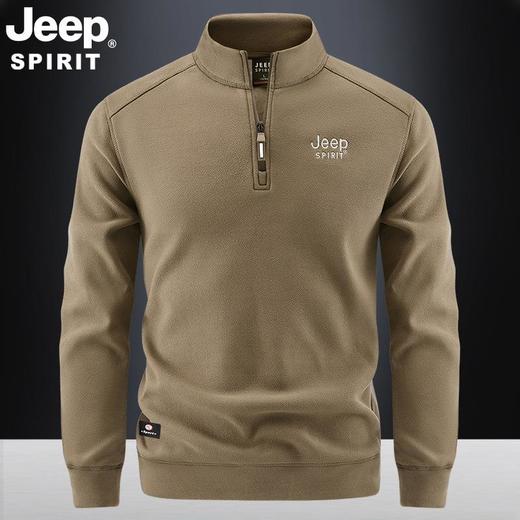 JEEP SPIRIT男士新款卫衣长袖上衣外套百搭立领摇粒绒春秋SS7639 商品图2