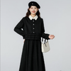 奢姿大码女装2025冬季荷叶边减龄翻领套装胖妹妹轻奢时尚两件套9954953985 商品缩略图0
