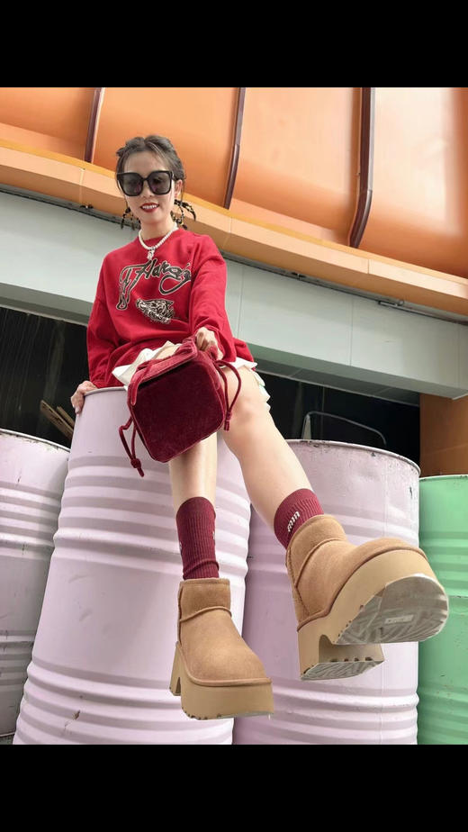 UG&G厚底人鱼羊毛雪地靴 商品图9