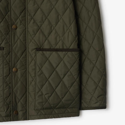 BURBERRY 巴宝莉 男士绗缝尼龙谷仓夹克棉服 绿色 8110357 C1748 商品图2