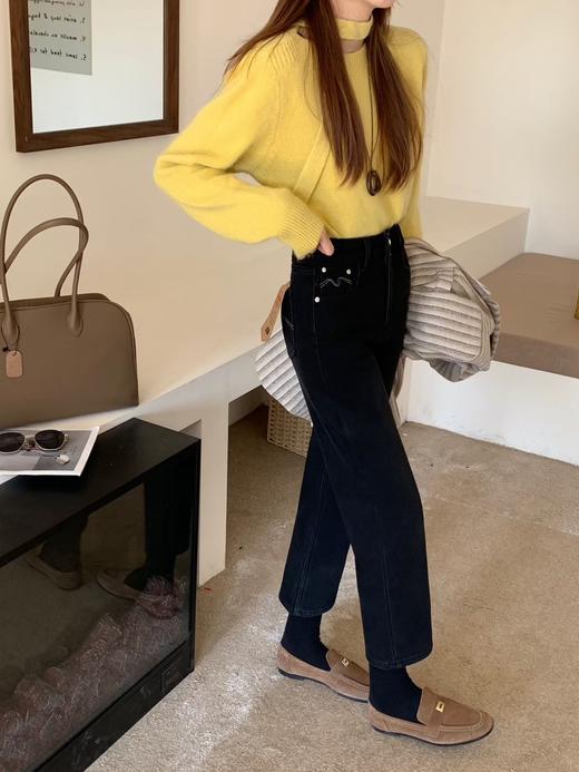 两色四面弹厚绒法棍裤！2025新款烟管裤！不挑身材！显瘦利落！ 商品图4