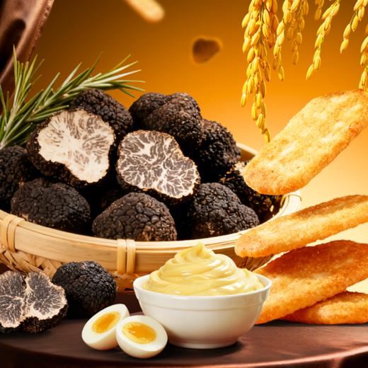 旺旺x一饭封神明星厨师联合出品·黑松露蛋黄味56g 商品图1