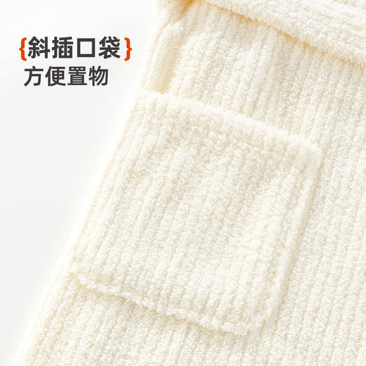 雅黛俪女士加绒加厚保暖浴袍双面暖绒珊瑚绒居家睡衣睡袍冬季 商品图7