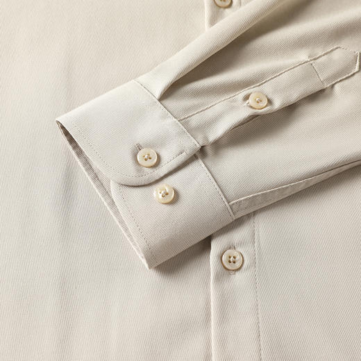 GXG男装秋季简约纯色舒适休闲日常通勤男式翻领长袖衬衫K&C 商品图10