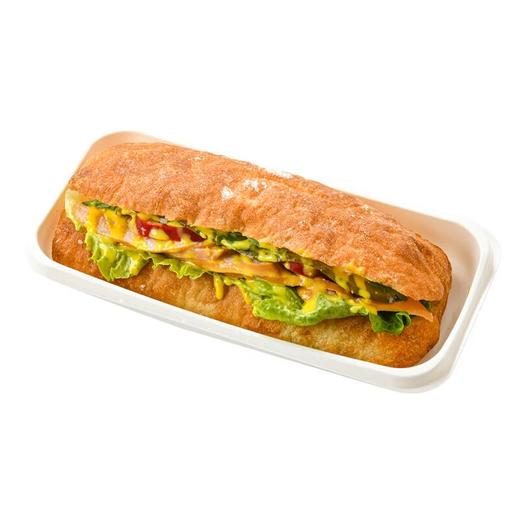 烟熏鸡肉恰巴塔三明治140g/份（欧包夹心） 商品图2