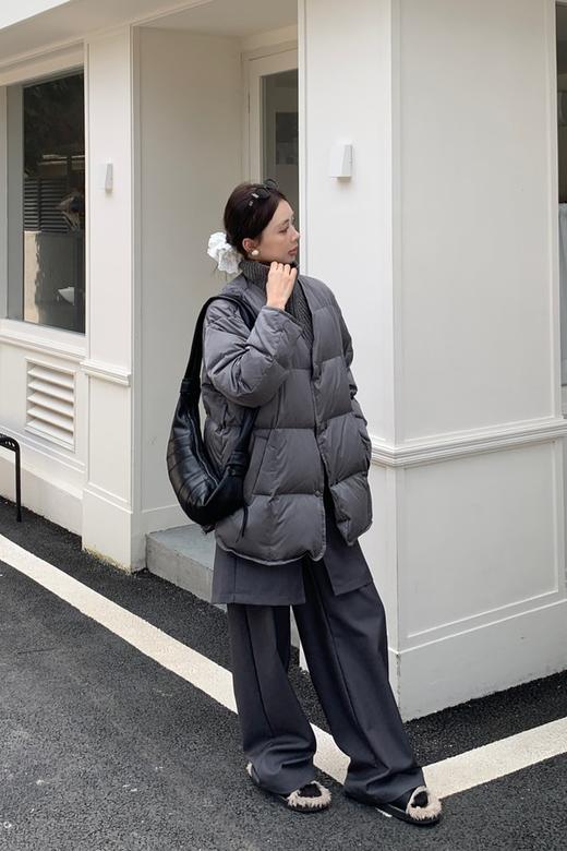 Kai & Kiera 韩系个性时尚配围脖羽绒服 21215 商品图1