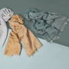 心艺手作：橄榄绿印花围巾 Olive Green Block Printed Scarf 商品缩略图1