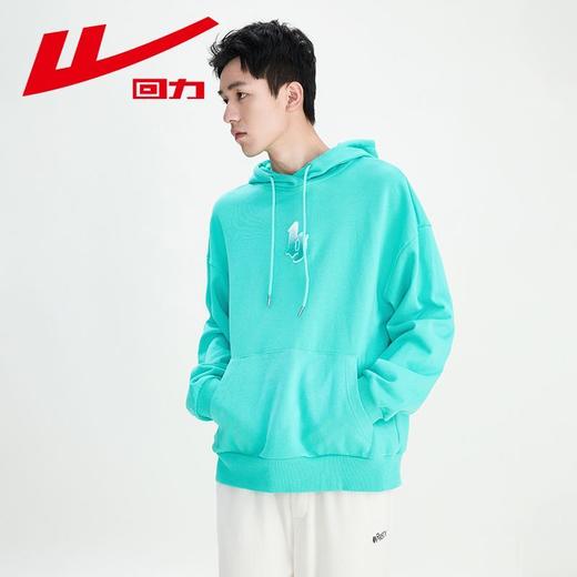 回力字母发泡连帽卫衣男生春季美式复古高街潮牌重磅宽松情侣外套 商品图7
