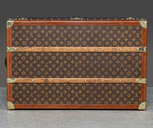 独角鹿西洋古董1920年代法国顶级奢侈品牌路易威登出品Monogram帆布经典老花款帽箱 商品图6