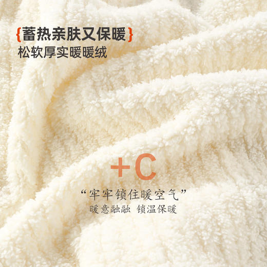 雅黛俪女士加绒加厚保暖浴袍双面暖绒珊瑚绒居家睡衣睡袍冬季 商品图4
