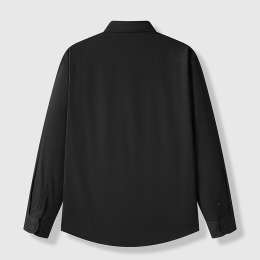 GXG男装秋季简约纯色舒适休闲日常通勤男式翻领长袖衬衫K&C 商品图1