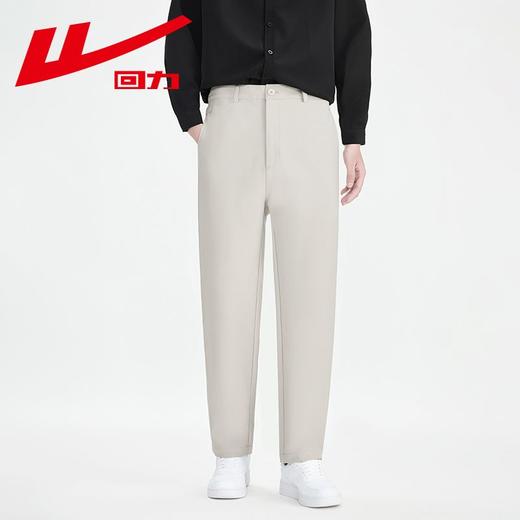 回力休闲裤男士2025春季新款百搭西裤韩版修身九分裤潮流黑色长裤 商品图7