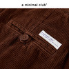 a minimal club复古立体双褶灯芯绒裤100%棉直筒宽松长裤AM5ATR04 商品缩略图4