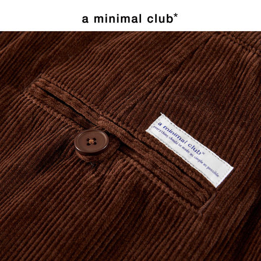 a minimal club复古立体双褶灯芯绒裤100%棉直筒宽松长裤AM5ATR04 商品图4