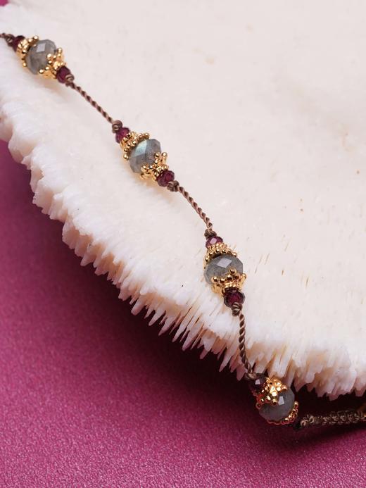 北京仓｜Tityaravy-拉长石 石榴石 手链［法国设计师］ 商品图1