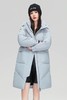 雪中飞 蓝色简约休闲中长款羽绒服外套 21682 商品缩略图1