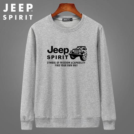JEEP SPIRIT男士t恤长袖卫衣男圆领潮流韩版秋季男装上衣HL6527 商品图1