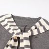 奢姿大码女装2025冬季减龄条纹披肩设计圆领两件套胖妹妹时尚套装9854991065 商品缩略图1