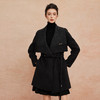 QH953斯尔丽2025新款气质静奢风精致亮片大翻领收腰一手长双面呢大衣 商品缩略图0