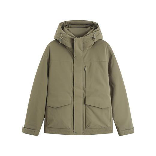 罗蒙冬季短款羽绒服男士极简港风连帽防风保暖羽绒服外套 商品图6