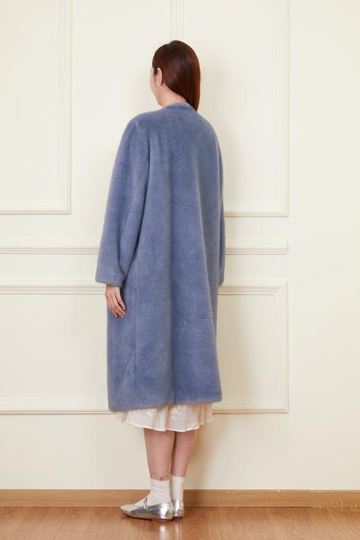 ELLA JADE 韩版宽松气质V领皮草大衣外套 21325 商品图4