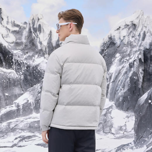 半身缘男装 冬季简单大气日常通勤立领羽绒服254312M01710106 商品图1