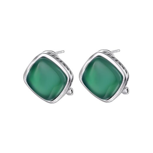 ZGHJYES-2 中国黄金China Gold 925银耳环耳饰银耳环银耳钉银耳扣银饰品时尚礼物银首饰 商品图0